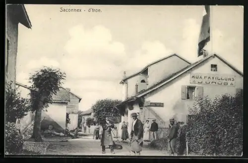 AK Geneve, Saconnex, d`troe, Aux Pavillons J. Gros