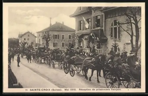 AK Sainte-Croix, Réception de prisonniers francais