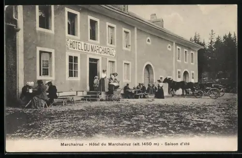 AK Marchairuz, Hotel du Marchairuz, Saison d`été