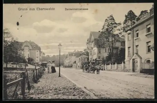 AK Eberswalde, Partie in der Dankelmannstrasse