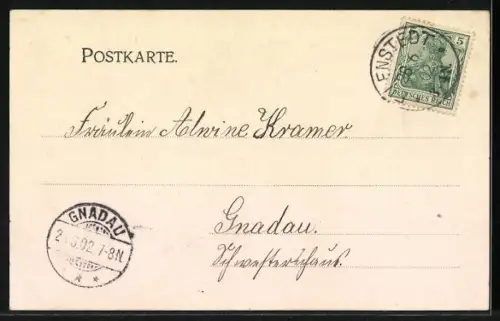 AK Eilenstedt, Gasthof zum Steinadler von C. Balke, Totalansicht
