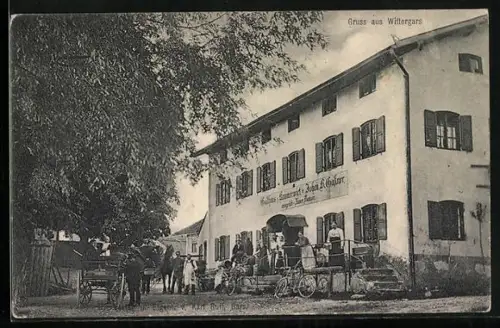 AK Mittergars, Gasthaus von Johan B. Bakner