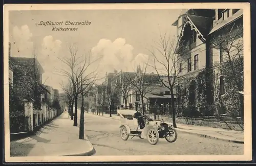 AK Eberswalde, Automobil in der Moltkestrasse