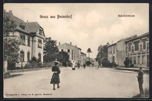 AK Busendorf, Blick in die Bahnhofstrasse