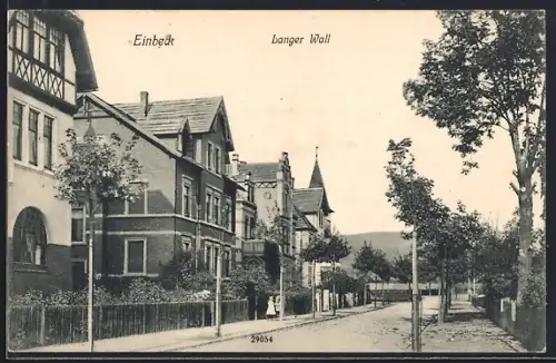 AK Einbeck, Villen an der Strasse Langer Wall