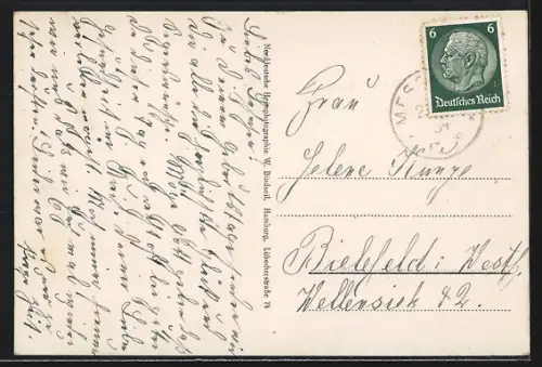 AK Schönebeck / Elbe, Strassenpartie mit Automobil