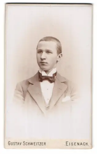 Fotografie Gustav Schweitzer, Eisenach, Querstrasse 3, Herr Haring als Jugendlicher