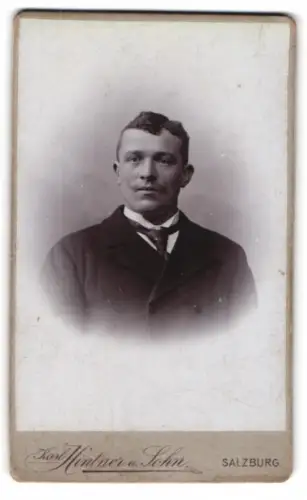 Fotografie Karl Hintner & Sohn, Salzburg, Porträt eines Mannes