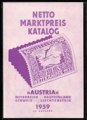 AK Netto Marktpreis Katalog Austria 1959