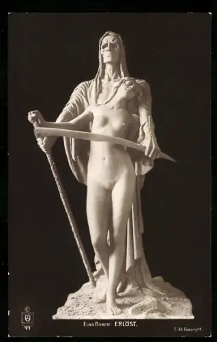 AK Marmorstatue La Mort / Der Tod