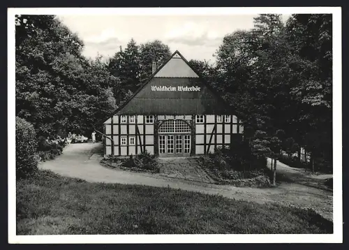 AK Brackwede b. Bielefeld, Gasthaus Waldheim Waterbör