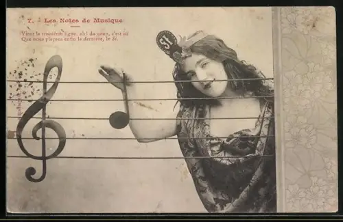 AK Les Notes de Musique, Vient la troisienne ligne..., Si