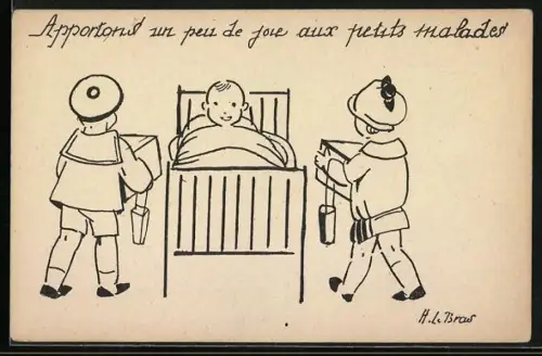 AK Apportons un peu de joie..., Office Public d`Hygène Sociale, Croix Rouge