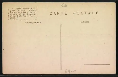 AK Apportons un peu de joie..., Office Public d`Hygène Sociale, Croix Rouge