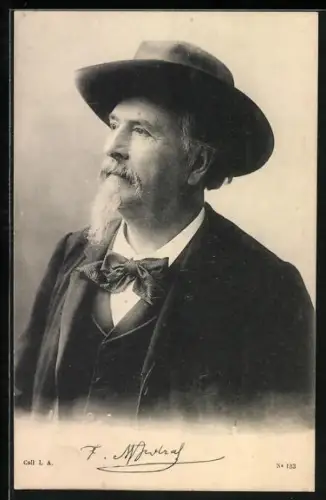 AK Portrait Frederic Mistral mit Fliege und Hut