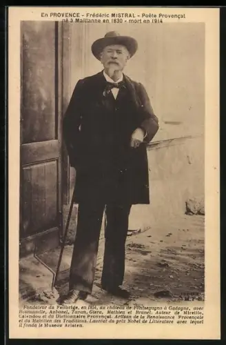 AK Portrait Frederic Mistral, 1830-1914