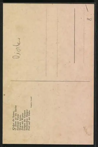 AK Palmberg, Dichter Martin Greif im Relief