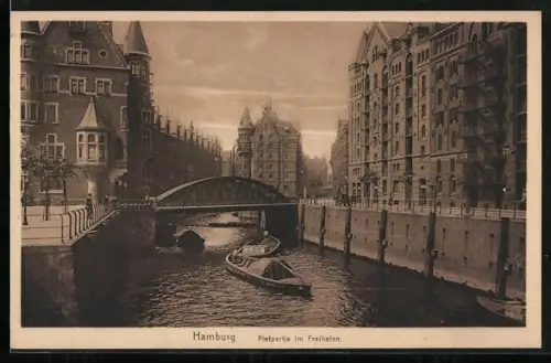 AK Hamburg, Fleetpartie im Freihafen