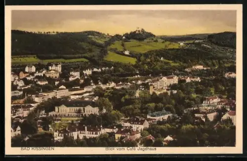 AK Bad Kissingen, Blick vom Café Jagdhaus