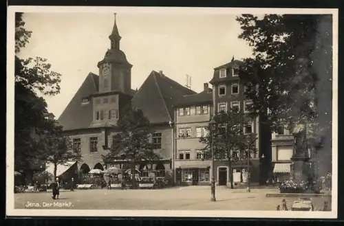 AK Jena, Markt mit Cafe