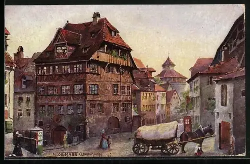 Künstler-AK Nürnberg, Albrecht Dürer-Haus