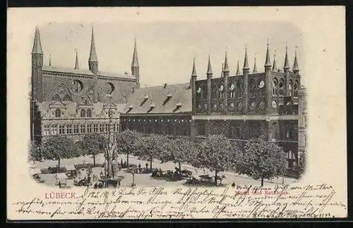 AK Lübeck, Markt und Rathaus