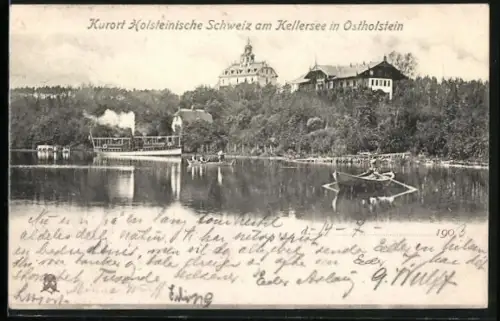 AK Holsteinische Schweiz, Ruderboot auf dem Kellersee