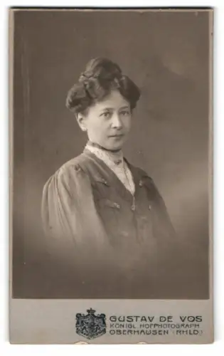 Fotografie Gustav de Vos, Oberhausen, Marktstr. 79, Porträt einer Dame