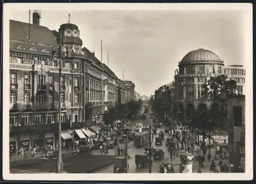 AK Berlin-Tiergarten, Potsdamer Platz und Stresemannstrasse mit Strassenbahn