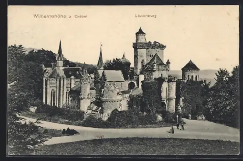 AK Wilhelmshöhe b. Kassel, Löwenburg