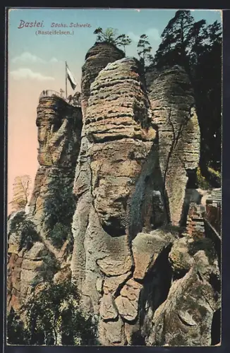 AK Bastei /Sächs. Schweiz, Basteifelsen