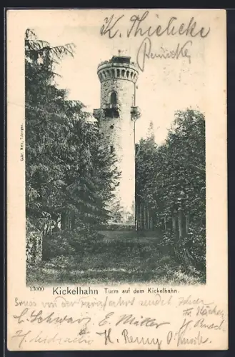 AK Kickelhahn, Turm auf dem Kickelhahn