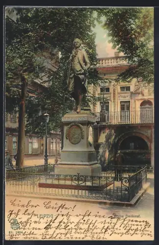 AK Leipzig, Goethe-Denkmal