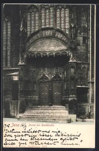 AK Jena, Portal der Stadtkirche