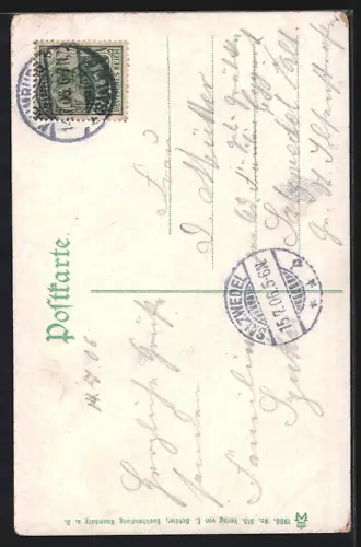 AK Naumburg / Saale, Partie hinterm Dom