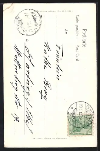 Künstler-AK Köln a. Rh., St. Martinskirche