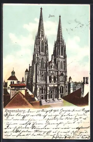 Lithographie Regensburg, Dom
