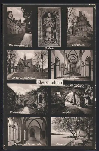 AK Kloster Lehnin, Mönchswohnhaus, St. Marien-Klosterkirche, Klostersee