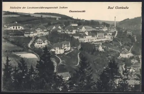 AK Bad Gottleuba, Heilstätte der Landesversicherungsanstalt Sachsen, Gesamtansicht
