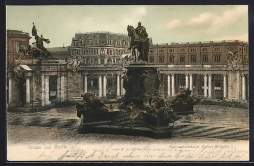 AK Berlin, Nationaldenkmal Kaiser Wilhelm I