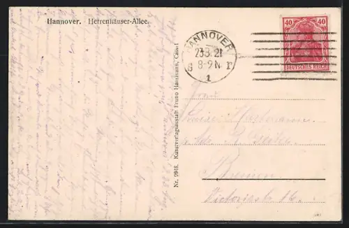 AK Hannover, Herrenhäuser-Allee