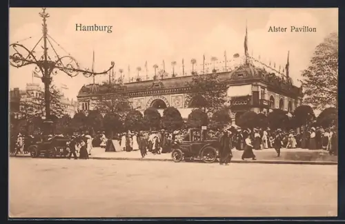 AK Hamburg-Neustadt, Alster Pavillon