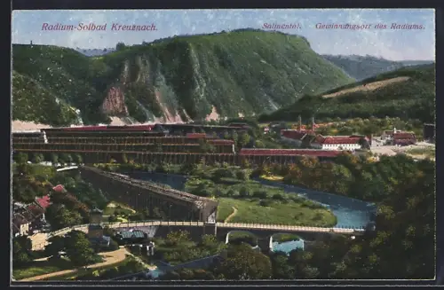 AK Bad Kreuznach, Salinental, Radium-Solbad, Gewinnungsort des Radiums