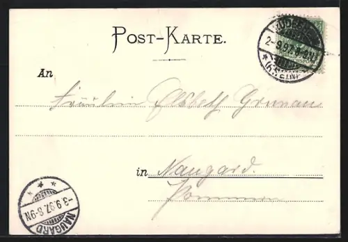 AK Rüdesheim / Rhein, Blick auf Stadt und Rhein mit Insel