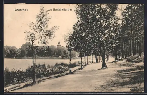 AK Berlin-Grunewald, Am Hundekehlen-See