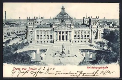 AK Berlin-Tiergarten, Reichstagsgebäude