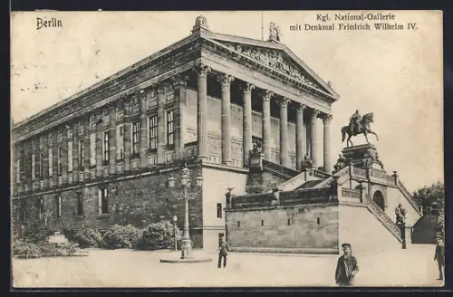 AK Berlin, Kgl. National-Galerie, Denkmal Friedrich Wilhelm IV