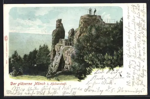 Lithographie Halberstadt, Der gläserne Mönch