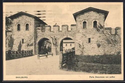AK Saalburg / Taunus, Porta Decumana von aussen