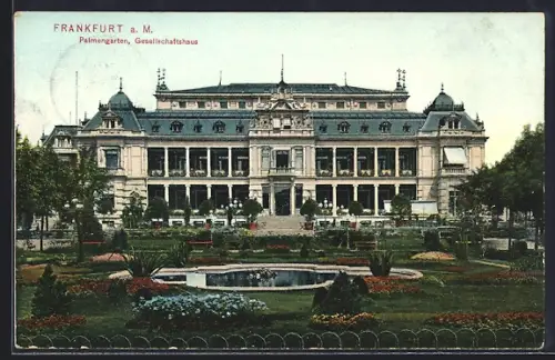 AK Frankfurt-Westend, Palmengarten, Gesellschaftshaus